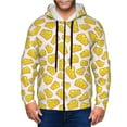 thumbnail image 1 of Honeii Cheese Print Hoodies for Men, Pullover & Full Zip, Breathable Zip up Hoodie, Sweatshirt-XX-Large, 1 of 5