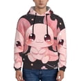 thumbnail image 1 of Honeii Chibi Axolotl Sakura Fantasy Pattern Mens Hoodies Men's Loose Sleeve Sweatshirt,Pullover Hooded Sweatshirt for Men,Essentials Hoodie-XX-Large, 1 of 7