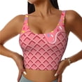 thumbnail image 1 of Honeii Chocolate with Flowing Cream patten Workout Crop Tank Top for Women Yoga Tank Tops Athletic Sports Shirts Exercise Undershirts,Sports Bra,Sports vest-Medium, 1 of 8
