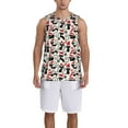 thumbnail image 1 of Honeii Christmas Cat print basktball shirt for men and women, Unisex basketball jersey for Theme party-X-Large, 1 of 6