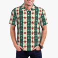 thumbnail image 1 of Honeii Christmas Snowflakes Plaid Print Polo Shirt, A Classic Short-Sleeved, Button-Down Golf Shirt for Men,Mens Polo Shirts Short Sleeve-XX-Large, 1 of 6