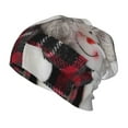 thumbnail image 1 of Honeii Christmas Snowman With Hat Print Kids Knit Beanie Watch Hat ,Knit Cap for Boys and Girls, 1 of 7