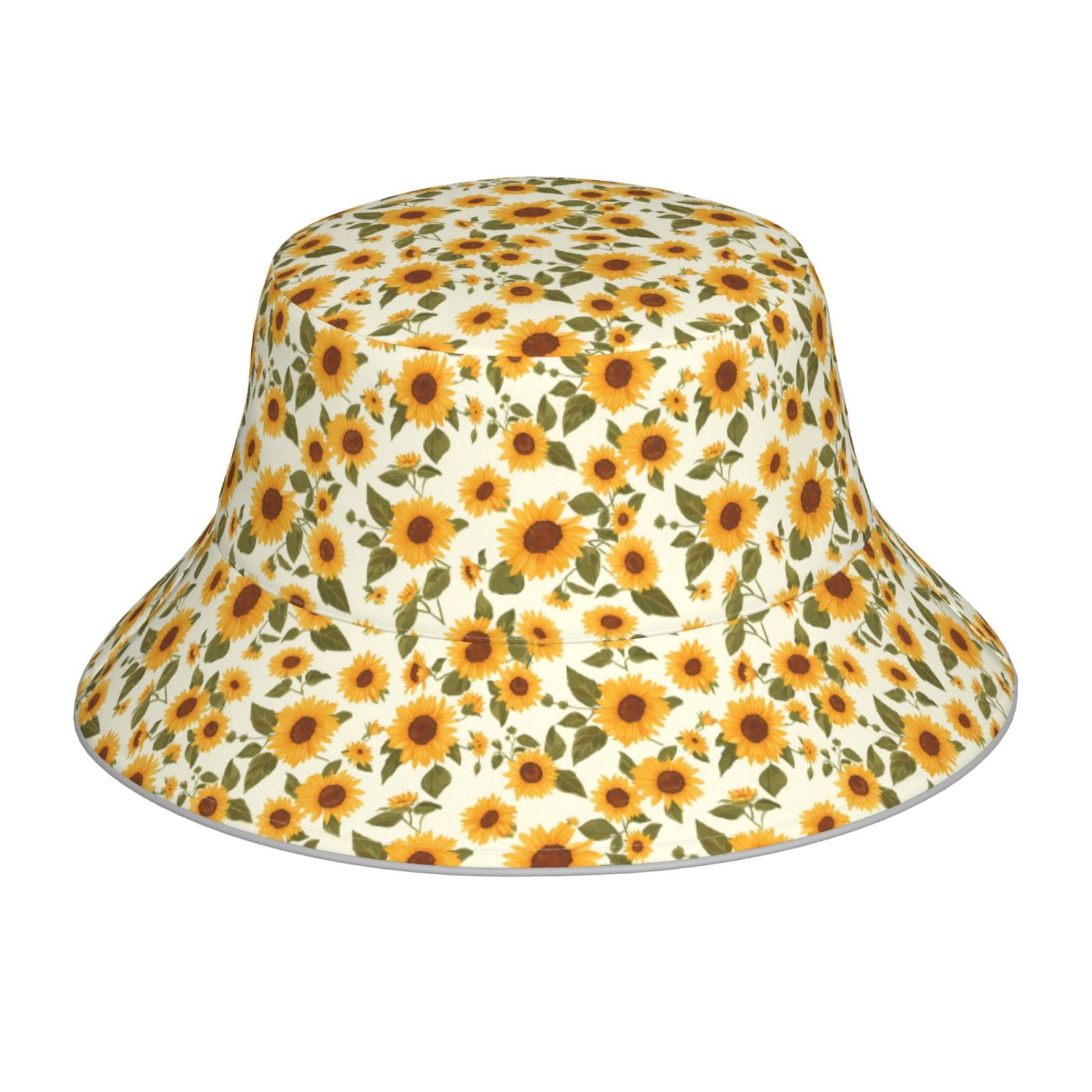 Honeii Classical Cute Sunflower for Unisex Bucket Hat Waterproof Rain ...