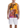 thumbnail image 1 of Honeii Cliff Western Cowboy print basktball shirt for men and women, Unisex basketball jersey for Theme party-Small, 1 of 6