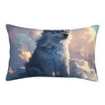 thumbnail image 1 of Honeii Cloud Wolf Decorative Throw Pillow Case - Elevate Your Couch, Sofa, or Bed with Stylish Home Decor, Perfect Gift Idea-20"x30", 1 of 6