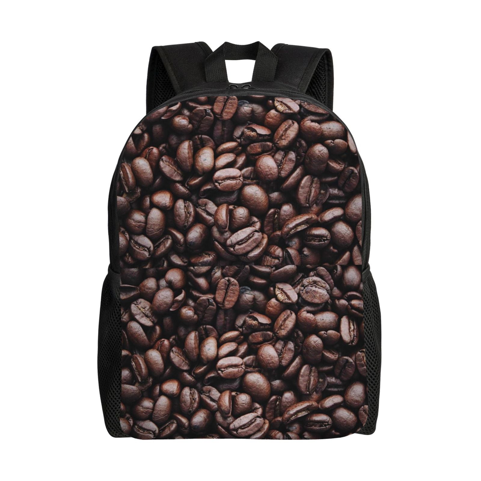 Honeii Coffee Bean Print Laptop Backpack for Work, College, Travel ...