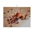 thumbnail image 1 of Honeii Coffee Beans Chocolate Splash Print Kitchen Drying Mat Coffee Bar Mat Hide Stain Coffee Maker Mat for Countertops Coffee Pot Dish Drying Mat, 1 of 7