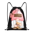 thumbnail image 1 of Honeii Coffee Gnome (1) Print Drawstring Backpack,Drawstring Bags String Backpack Gym Cinch Sack Backpack Sport Bag Draw-Medium, 1 of 6