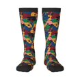 thumbnail image 1 of Honeii Colored Guitars Print Long Socks,Novelty Design Socks Gift for Men and Women,Crew Socks,Calf Socks, 1 of 6