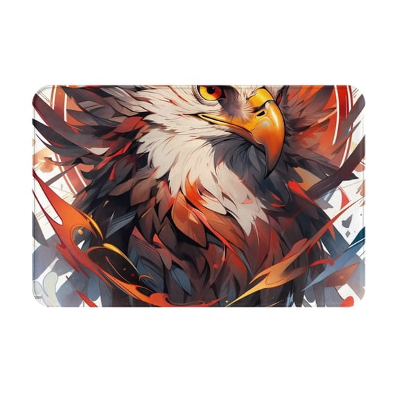 Honeii Colorful Abstract Eagle Pattern Door Mat, Welcome Door Mats Outdoor Indoor, Stain and Fade Resistant, Non-Slip Entry Matfor Bedroom, Bathroom, Kitchen