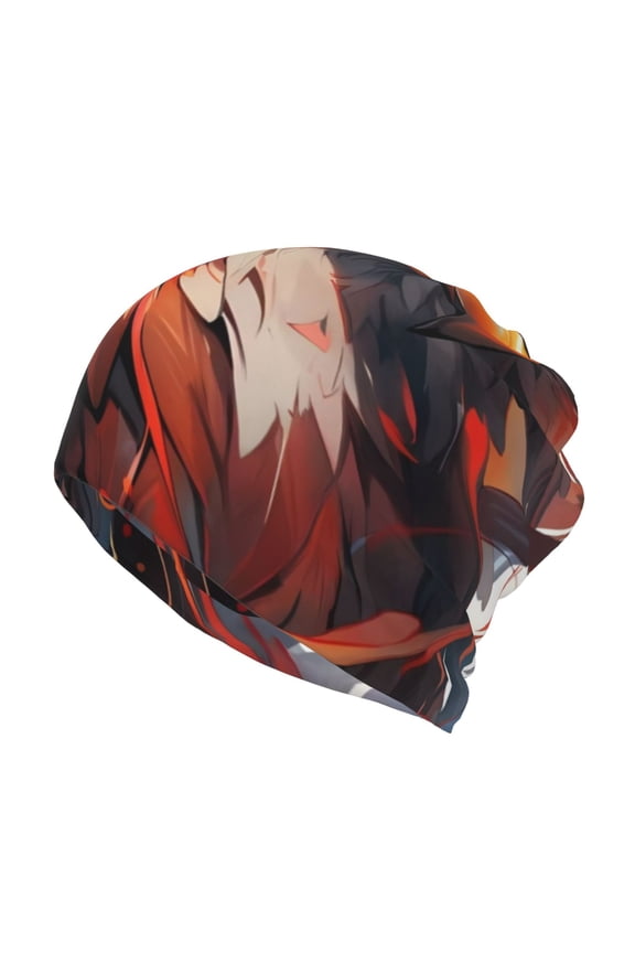 Colorful Abstract Eagle Print Winter Beanie Daily Hat - Thermal Polar Fleece Ski Running Hat Skull Cap for Men and Women,Beanie