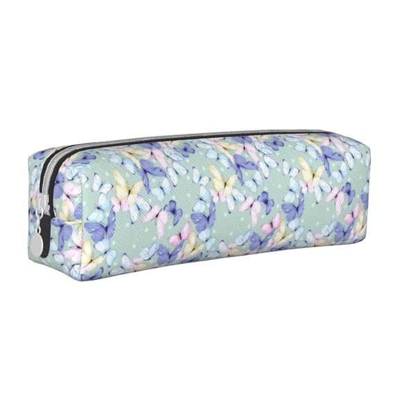 Honeii Colorful Butterfly Pattern Pencil Case, Pencil Pouch, Pencil Case Small, Pencil Pouch Aesthetic, PVC Pencil Pouch, Pencil Bag, Makeup Pouch