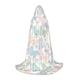 thumbnail image 1 of Honeii Colorful Butterfly Print Poncho Cape, Cloak Coat, Snuggly Hooded Wearable Blanket, Hooded Cape For Teenagers,Halloween Costumes-Medium, 1 of 7