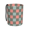 thumbnail image 1 of Honeii Colorful Checkered Print Waterproof Car Trash Can,Waterproof Portable Collapsible Trash Can,Garbage Container fits Most Cars,SUVs,and Trucks, 1 of 7