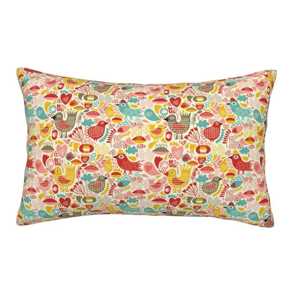 Honeii Colorful Chicken Decorative Throw Pillow Case - Elevate Your Couch, Sofa, or Bed with Stylish Home Decor, Perfect Gift Idea-20"x30"