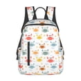 thumbnail image 1 of Honeii Colorful Crabs Print Lightweight Backpacks,Carry on Backpack,Durable Backpack for School, Work & Travel, 1 of 7