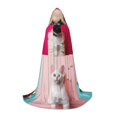 thumbnail image 1 of Honeii Colorful Dog Cat Collage Print Poncho Cape, Cloak Coat, Snuggly Hooded Wearable Blanket, Hooded Cape For Teenagers,Halloween Costumes-Large, 1 of 7