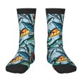 thumbnail image 1 of Honeii Colorful Fishing Baits Print Children's Colorful Socks,Unisex Kids and Toddlers' Cushioned Sock,Kids Athletic Crew Socks,for Everyday Wear and Sports, 1 of 5