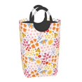 thumbnail image 1 of Honeii Colorful Floral Print Laundry Hamper Collapsible Laundry Baskets, Freestanding Waterproof Clothes Hamper with Easy Carry Handles, 1 of 5