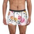 thumbnail image 1 of Honeii Colorful Flowers Men's Underwear Boxer Briefs Pack, ComfortSoft Boxer Brief for Men, Moisture-Wicking Breathable-Small, 1 of 5