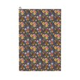 thumbnail image 1 of Honeii Colorful Flowers with Butterfly Print Golf Towel, Golf Towels for Golf Bag with Carabiner Clip, Tri-fold Waffle Pattern Golf Towel, 1 of 6