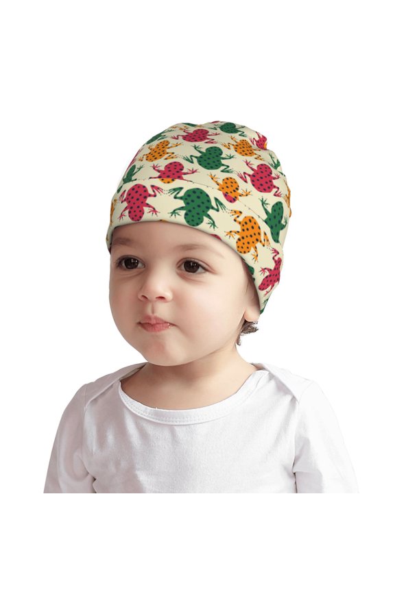 Colorful Frogs or Baby Beanie 0-6 Months 6-12-24 Months Kids Winter Hat,Toddler Beanies Baby Girl Boy Hat Warm Cap for Baby, Infant, Toddler-