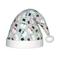 thumbnail image 1 of Honeii Colorful Hat Snowman Print Hat Santa Claus Hat For Xmas Party, Christmas Caps For Boys Girls Child,Christmas Beanie, 1 of 6