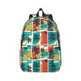 thumbnail image 1 of Honeii Colorful Hawaii Palms Print Canvas College Laptop Backpack, Durable Rucksack Travel Notebook Bag School Backpack Book Bag for Men Women-Small, 1 of 7