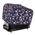 thumbnail image 1 of Honeii Colorful Jellyfish Print 4 slice Toaster Cover, Two Slice Toaster Dust-proof Cover For Kitchen Small Appliance and Fingerprint Protection, 1 of 7