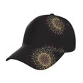 thumbnail image 1 of Honeii Colorful Mandala Print Hat, Women's Baseball Hat Unisex Fit, Baseball Cap,Adjustable One Size, 1 of 6