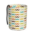 thumbnail image 1 of Honeii Colorful Mustache Print Waterproof Car Trash Can,Waterproof Portable Collapsible Trash Can,Garbage Container fits Most Cars,SUVs,and Trucks, 1 of 7