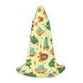 thumbnail image 1 of Honeii Colorful Outer Space Print Poncho Cape, Cloak Coat, Snuggly Hooded Wearable Blanket, Hooded Cape For Teenagers,Halloween Costumes-Large, 1 of 7