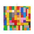 thumbnail image 1 of Honeii Colorful Plastic Blocks Pattern for Dish Drying Mat for Kitchen Counter, Non-slip Rubber Backed, Hide Stain Kitchen Super Absorbent Draining Mat, Dish Rack Pad, 1 of 1