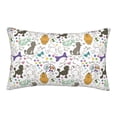 thumbnail image 1 of Honeii Colorful Poodle Dog Decorative Throw Pillow Case - Elevate Your Couch, Sofa, or Bed with Stylish Home Decor, Perfect Gift Idea-14"x20", 1 of 6