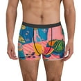 thumbnail image 1 of Honeii Colorful Summer Fruit Table Print Mens Boxer Briefs Breathable,Boxer Brief for Men, Moisture-Wicking Underwear-Medium, 1 of 5