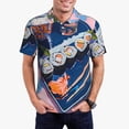 thumbnail image 1 of Honeii Colorful Sushi Food Art Print Polo Shirt, A Classic Short-Sleeved, Button-Down Golf Shirt for Men,Mens Polo Shirts Short Sleeve-4X-Large, 1 of 6