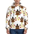 thumbnail image 1 of Honeii Colorful maple leaf owl Pattern Mens Hoodies Men's Loose Sleeve Sweatshirt,Pullover Hooded Sweatshirt for Men,Essentials Hoodie-3X-Large, 1 of 7