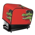 thumbnail image 1 of Honeii Cool Crocodile With Sunglasses Print 4 slice Toaster Cover, Two Slice Toaster Dust-proof Cover For Kitchen Small Appliance and Fingerprint Protection, 1 of 7