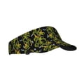 thumbnail image 1 of Honeii Corn And Dragonflies Print Adult Sunscreen Visor Cap, Adjustable Sun Protection Hat,Sun Visor Hats,UV Protection Outdoor Sports Golf Running Sun Caps, 1 of 7