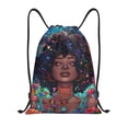 thumbnail image 1 of Honeii Cosmic Garden Woman Portrait Print Drawstring Backpack,Drawstring Bags String Backpack Gym Cinch Sack Backpack Sport Bag Draw-Medium, 1 of 6