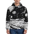 thumbnail image 1 of Honeii Cosmic Landscape Celestial Art Pattern Mens Hoodies Men's Loose Sleeve Sweatshirt,Pullover Hooded Sweatshirt for Men,Essentials Hoodie-Small, 1 of 7
