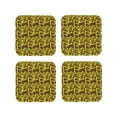 thumbnail image 1 of Honeii Countryside Pumpkin Tractor Print Leather Coaster Set of 4, Ideal for Safeguarding Your Furniture from Drinks Spills and Effortless Cleanup-Square, 1 of 6