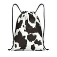 thumbnail image 1 of Honeii Cow Skin 2 Print Drawstring Backpack,Drawstring Bags String Backpack Gym Cinch Sack Backpack Sport Bag Draw-Medium, 1 of 6