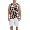 thumbnail image 1 of Honeii Cow Skin print basktball shirt for men and women, Unisex basketball jersey for Theme party-Large, 1 of 6