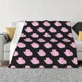 thumbnail image 1 of Honeii Cowboy Hat print throw blanket, crafted from cozy cotton flannel, offers versatile home decor as a bedding suitable for all seasons.-60"x50", 1 of 6