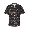 thumbnail image 1 of Honeii Cowgirl In Desert Print Men’s Hawaiian Shirt,Classic Button-Down Short Sleeve Shirt, for Beach, Vacation, and Outdoor Activities,Large, 1 of 7