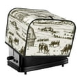 thumbnail image 1 of Honeii Cows Grazing On The Meadow 1 Print 4 slice Toaster Cover, Two Slice Toaster Dust-proof Cover For Kitchen Small Appliance and Fingerprint Protection, 1 of 8