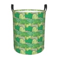 thumbnail image 1 of Honeii Crocodile And Bush Print Laundry Hamper Basket,Baby Nursery Woven Storage Basket for Toys Bin,Pillows,Blankets,Clothes-Medium, 1 of 6