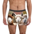 thumbnail image 1 of Honeii Cute Alpaca in Daze Print Mens Boxer Briefs Breathable,Boxer Brief for Men, Moisture-Wicking Underwear-Medium, 1 of 5