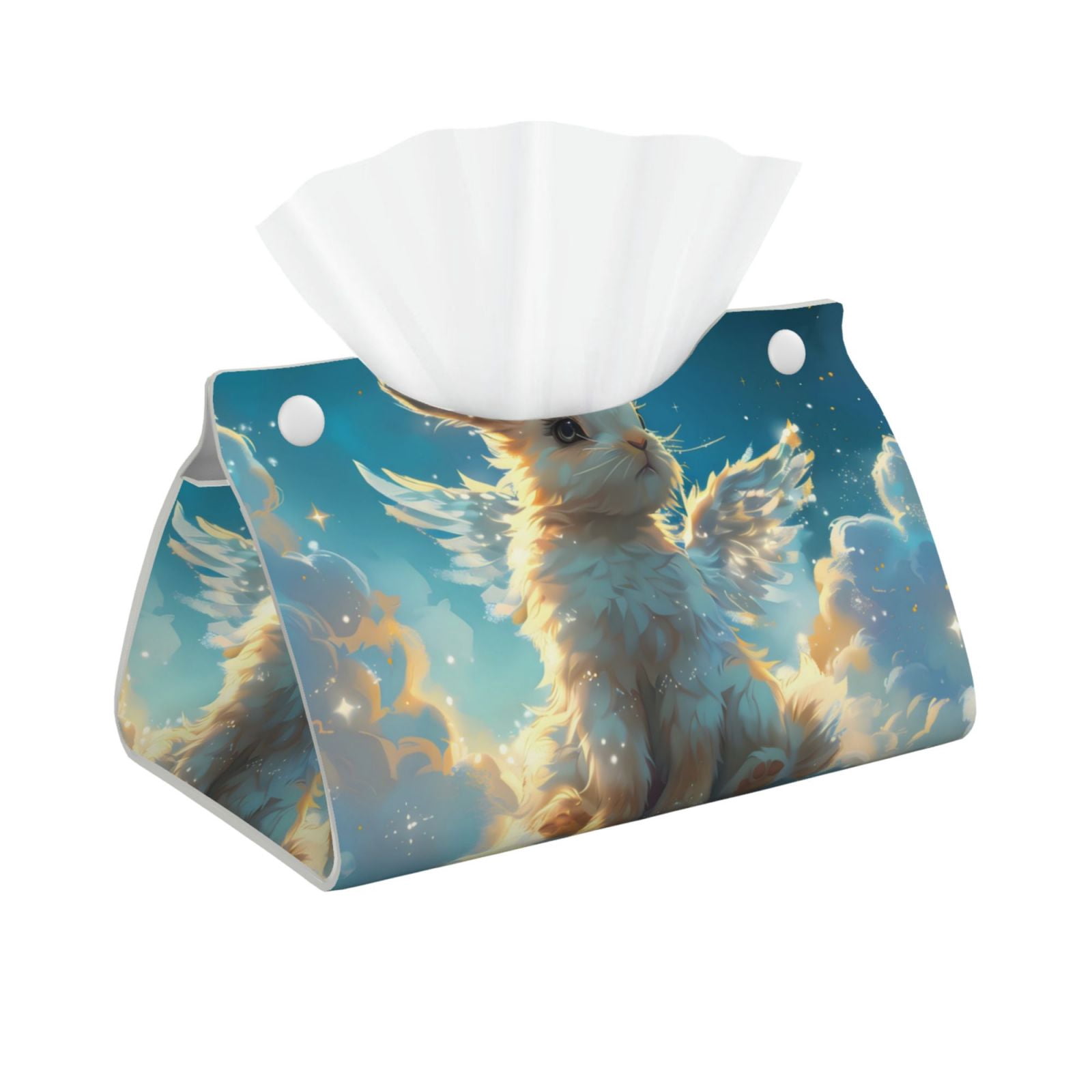 Honeii Cute Angel Winged Rabbit for Tissue Box Cover/Holder - Covers ...